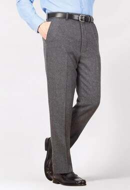 $225 Quiet Luxury Peter Christian 95% Wool 5% Cashmere Flannel Trousers W44 L31